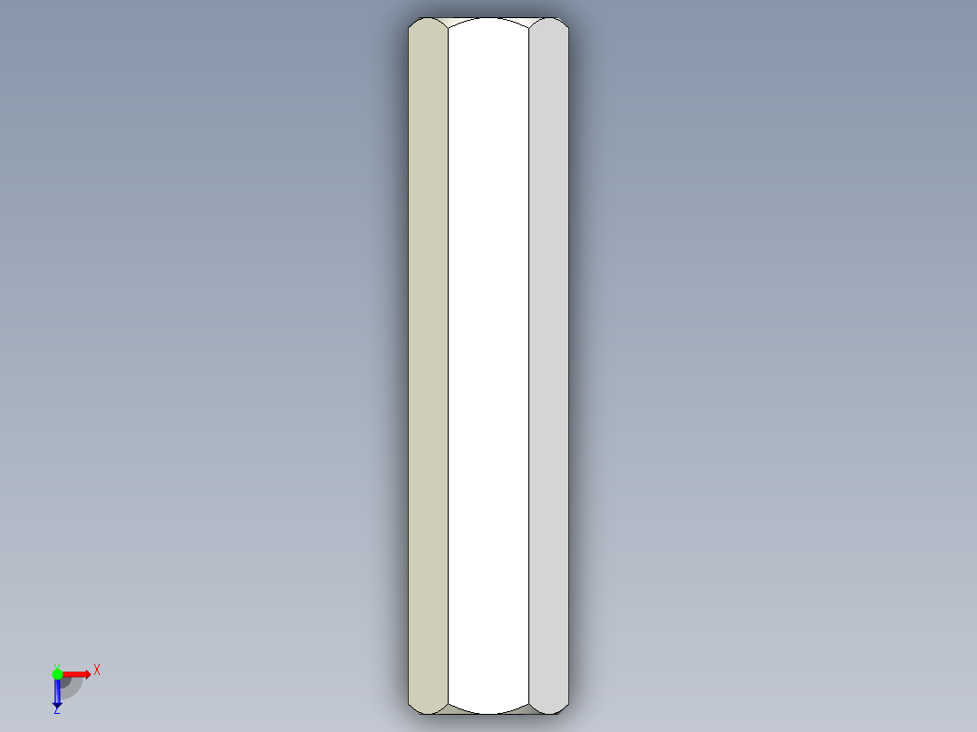 螺母，长从5、6、7毫米到20毫米俯视图