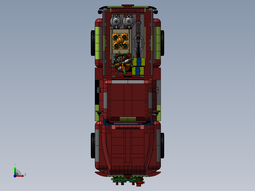 复古皮卡车立体拼装