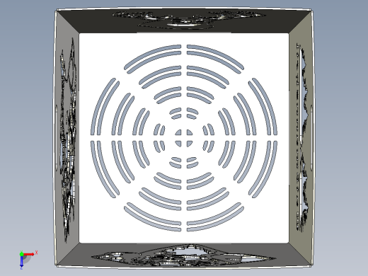 用于激光切割的装饰火篮俯视缩略图