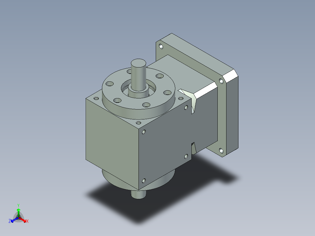 换向器PW90双轴-1 22-110-145-M8.stp主视图