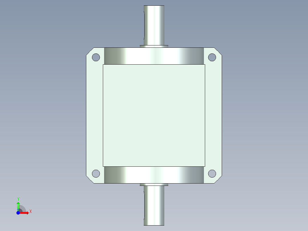 换向器PW90双轴-1 22-110-145-M8.stp前视图