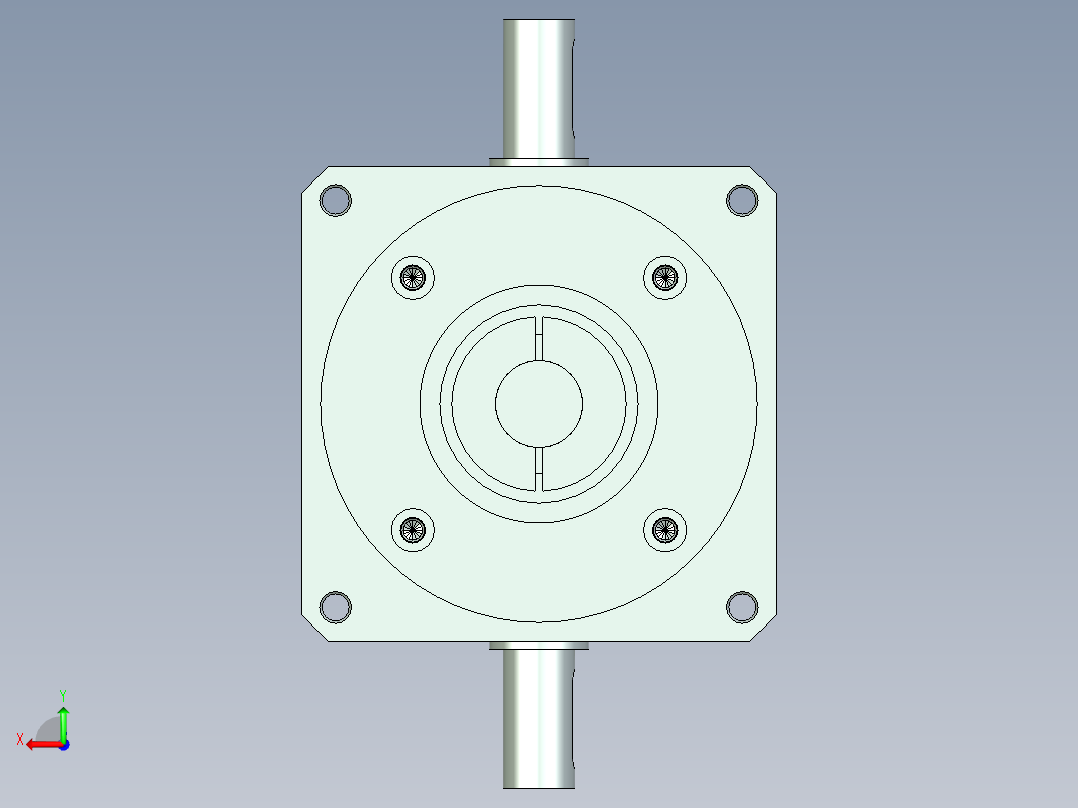 换向器PW90双轴-1 22-110-145-M8.stp后视图