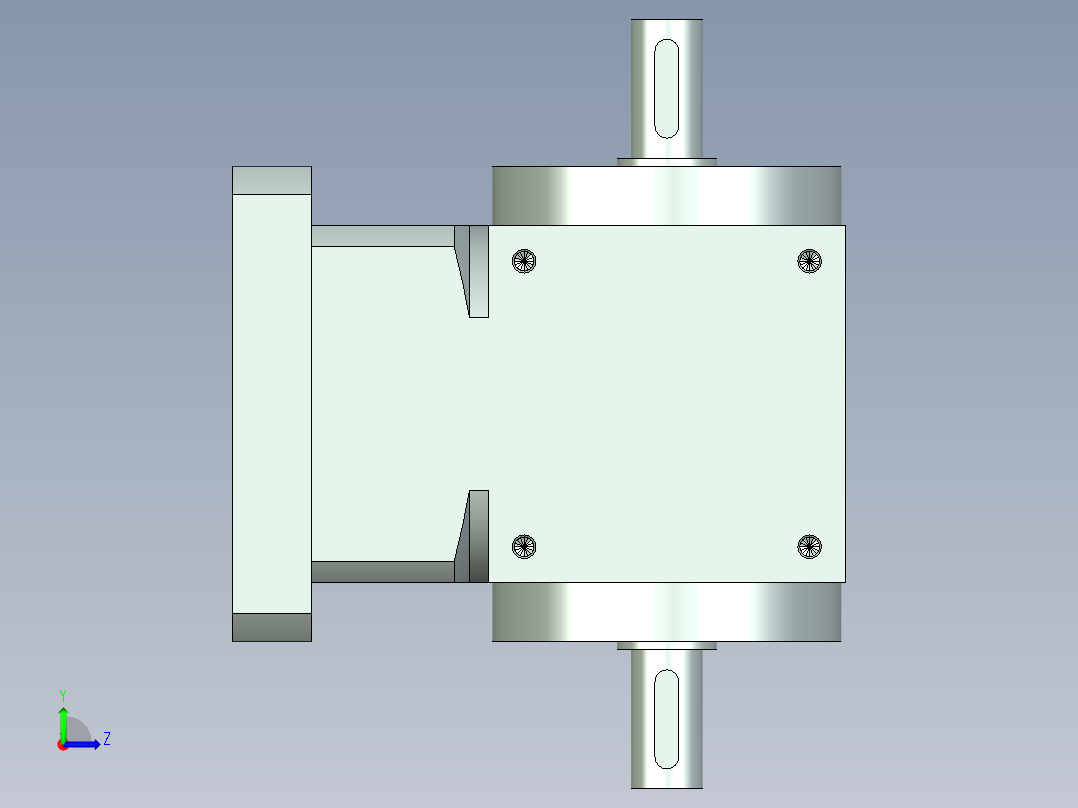 换向器PW90双轴-1 22-110-145-M8.stp左视图