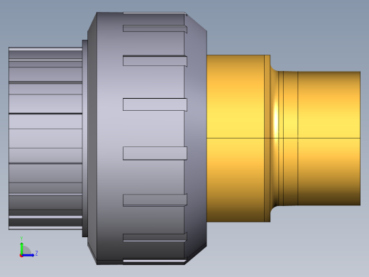 16BIROV 适配器会在PVC-U 黄铜溶剂焊接插座D和BSP螺纹铜管公端R O型圈橡胶左视缩略图