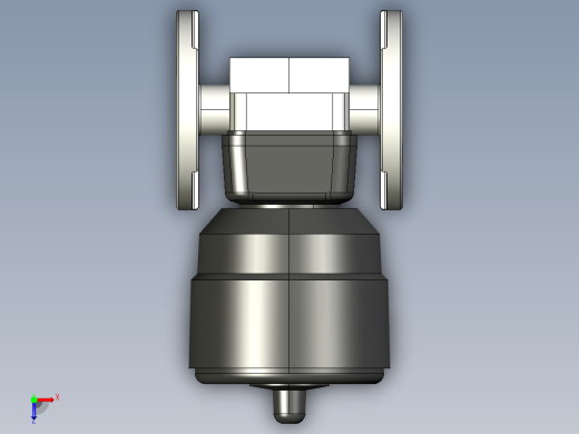 17DKOACCP NO 气动隔膜阀常开，固定法兰，钻孔ANSI B16.5条款150 FF PVC-C俯视缩略图