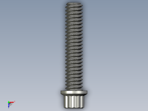 1-4in-20 1.25long 12-point screws.STEP俯视缩略图