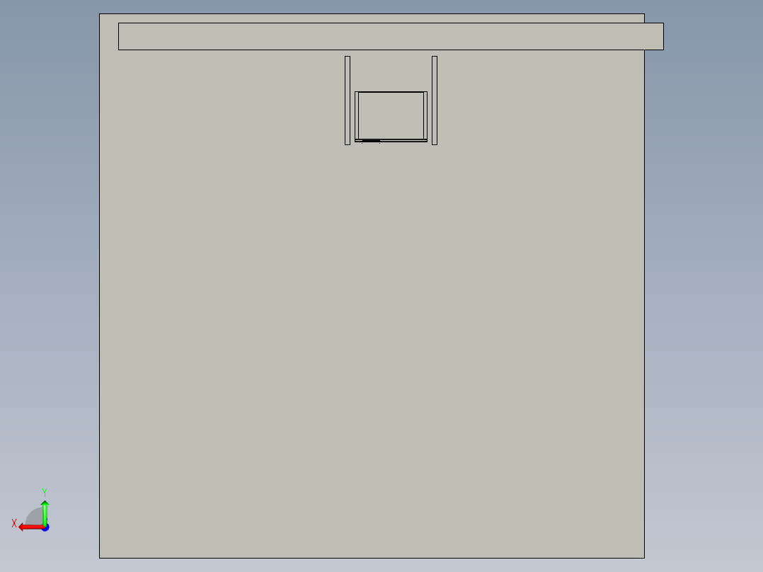 洗衣机橱柜后视图