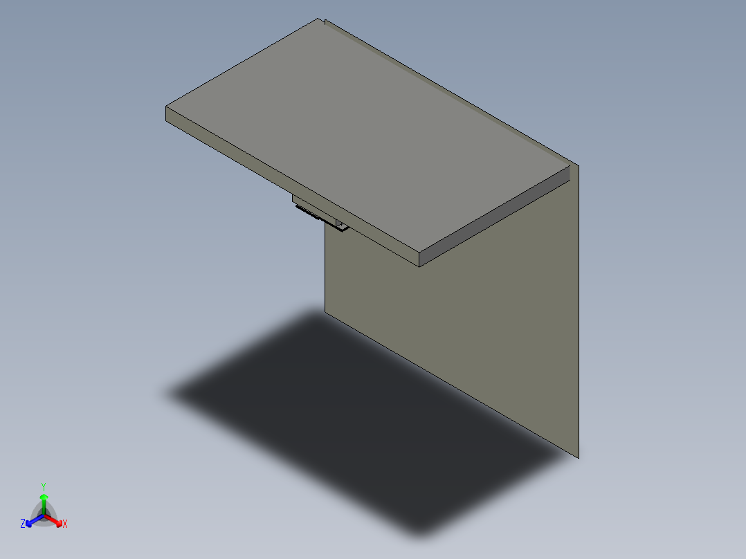 洗衣机橱柜正等轴测图