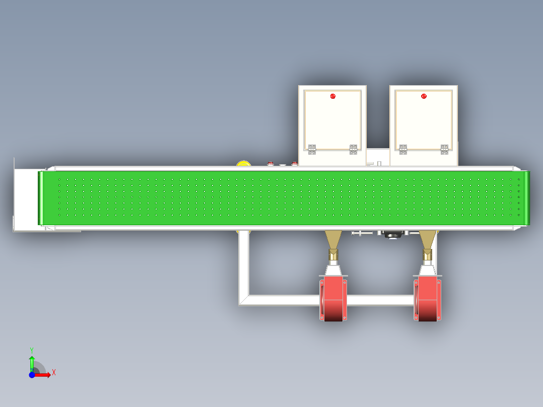 装载机输送线前视图