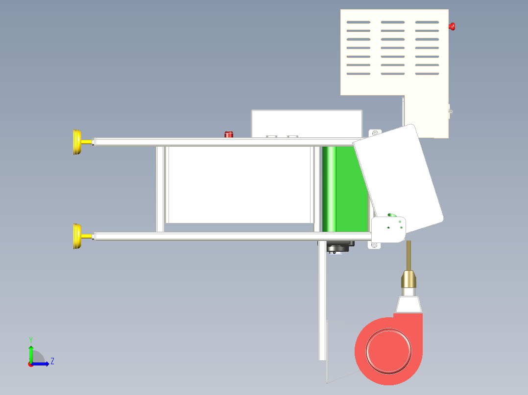 装载机输送线左视图