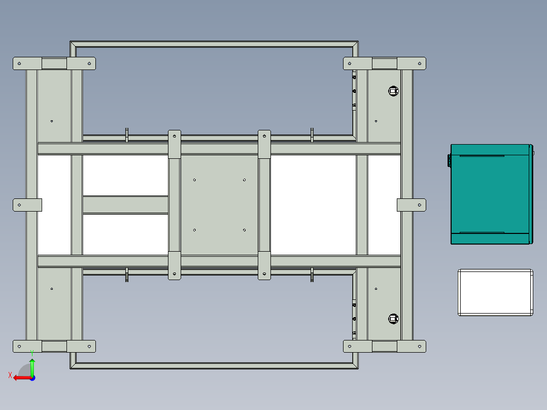 A1_焊接专用双工位变位机后视图