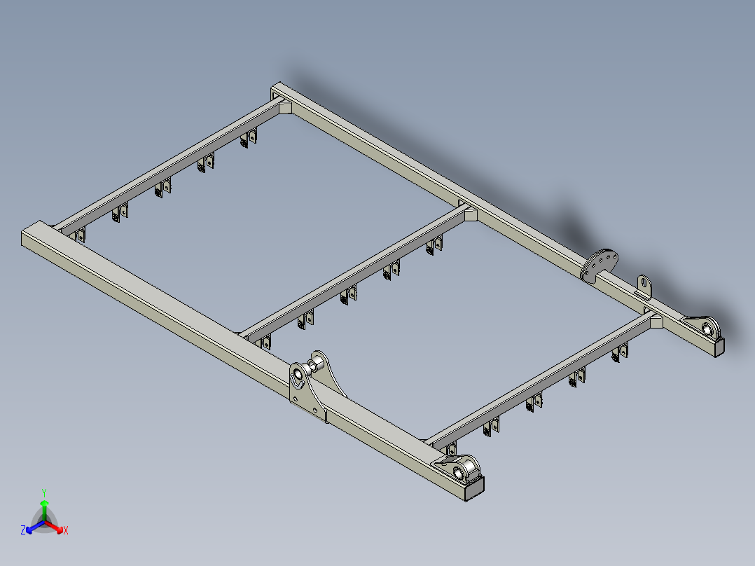 耙子正等轴测图