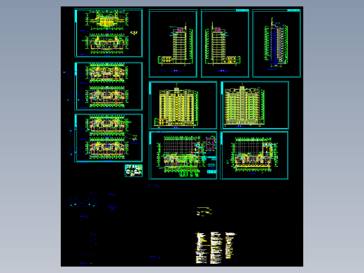 小高层住宅全套图纸