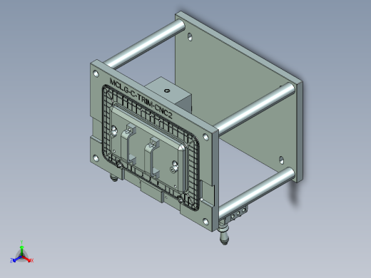 MCLG-C-cnc2笔记本CNC工装夹具三维模型