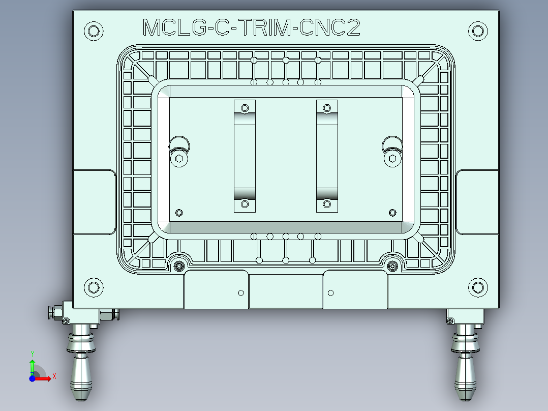 MCLG-C-cnc2笔记本CNC工装夹具三维模型前视图