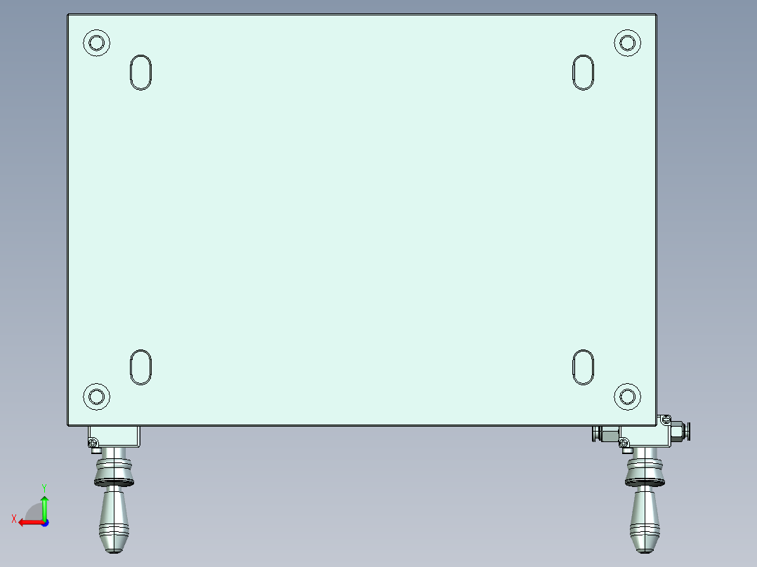 MCLG-C-cnc2笔记本CNC工装夹具三维模型后视图
