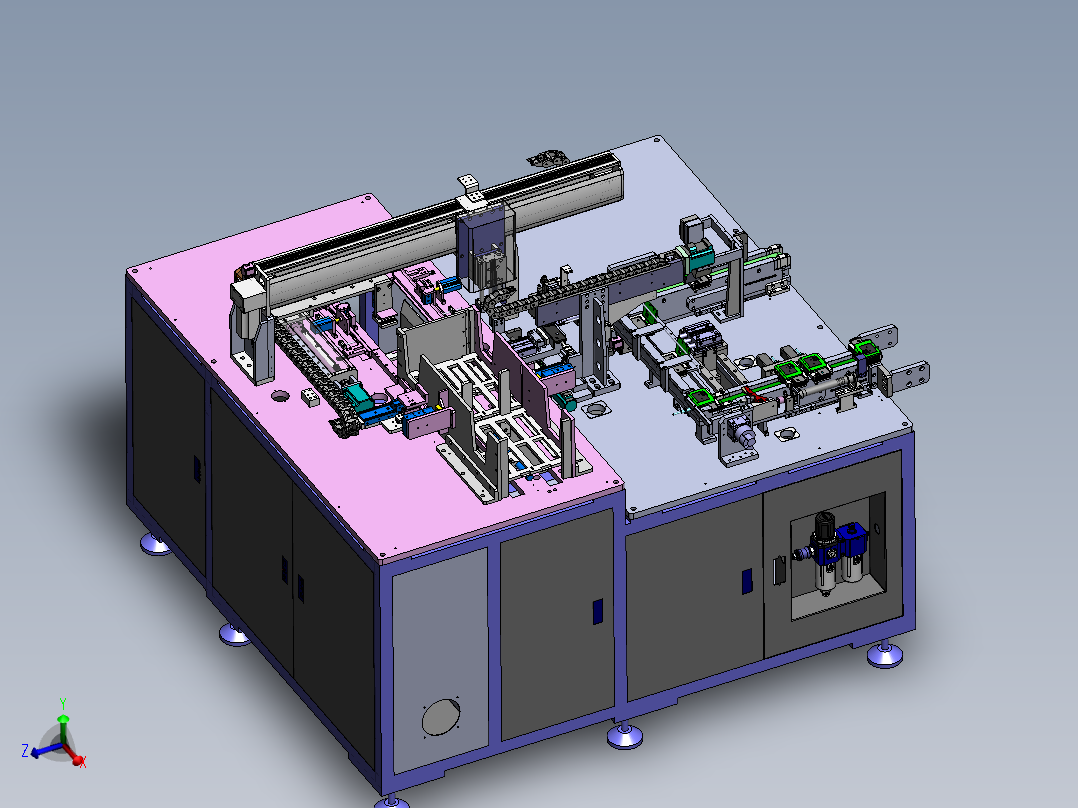 一种电池线头定位设备sw18可编辑