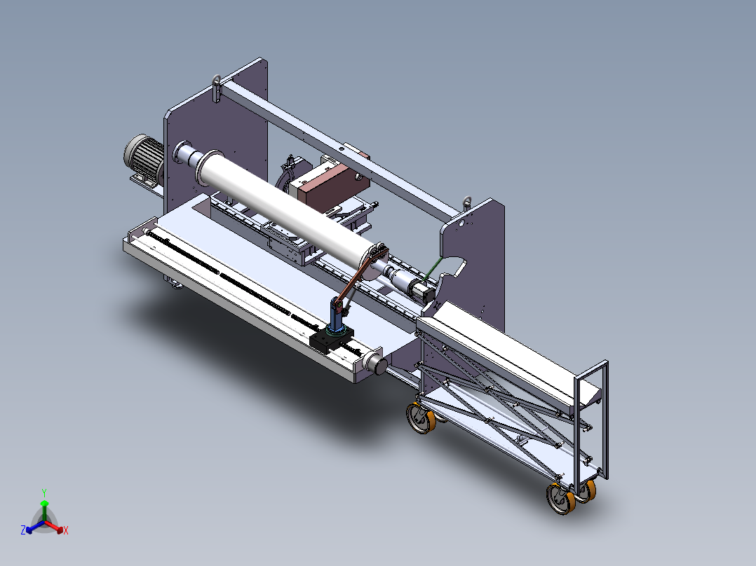 管状物料分切sw18正等轴测图