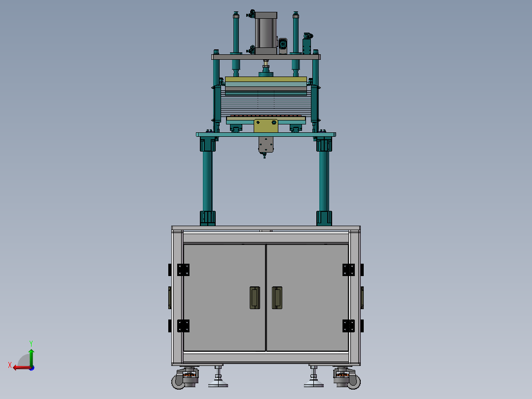 组装压合设备sw18后视图