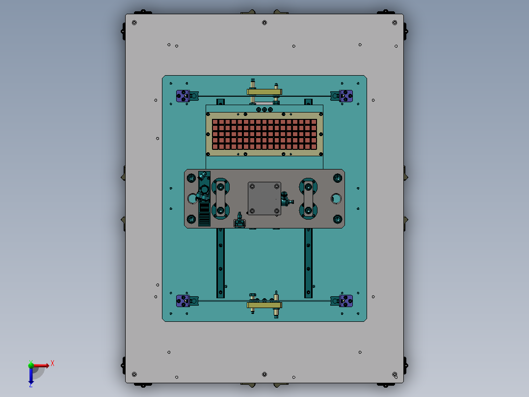 组装压合设备sw18俯视图