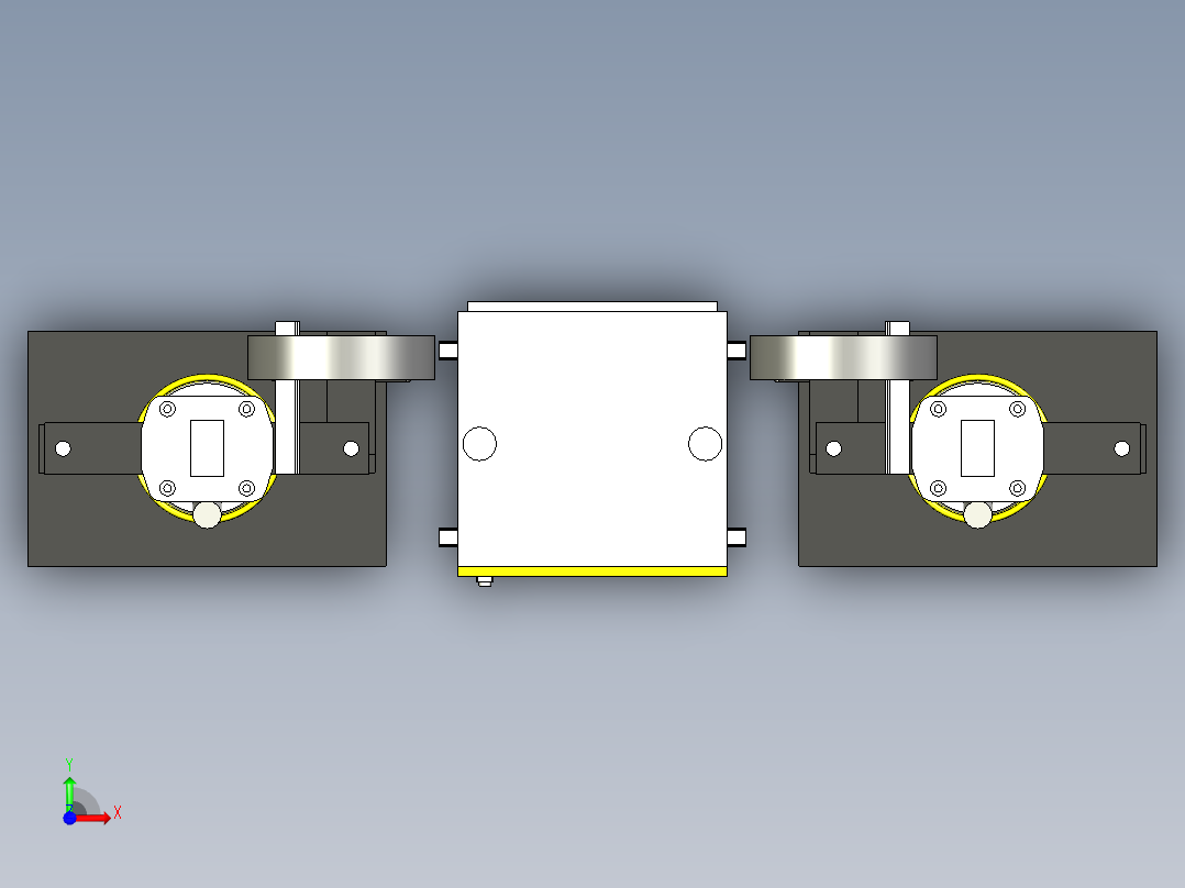 SCA双胶泵stp前视图