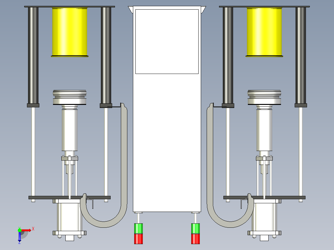 SCA双胶泵stp俯视图