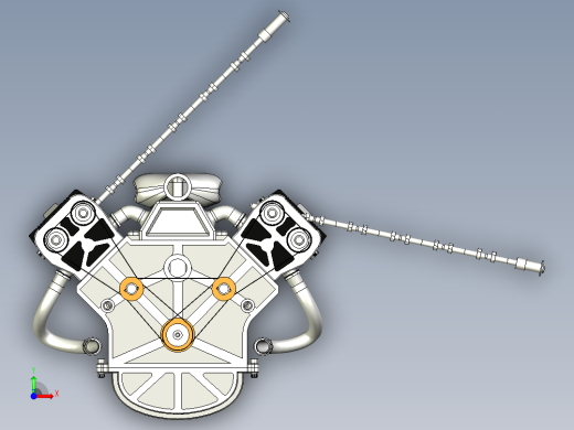 V12内燃机前视缩略图