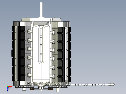 V12内燃机俯视缩略图
