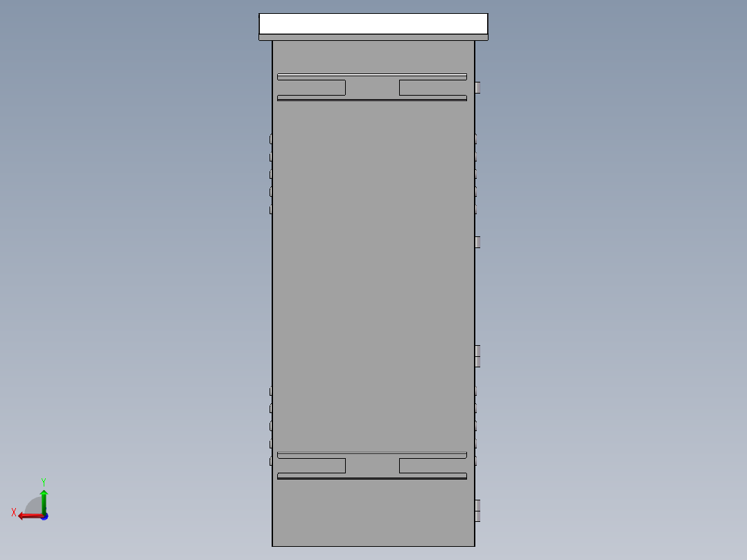 电控柜、路灯控制箱后视图