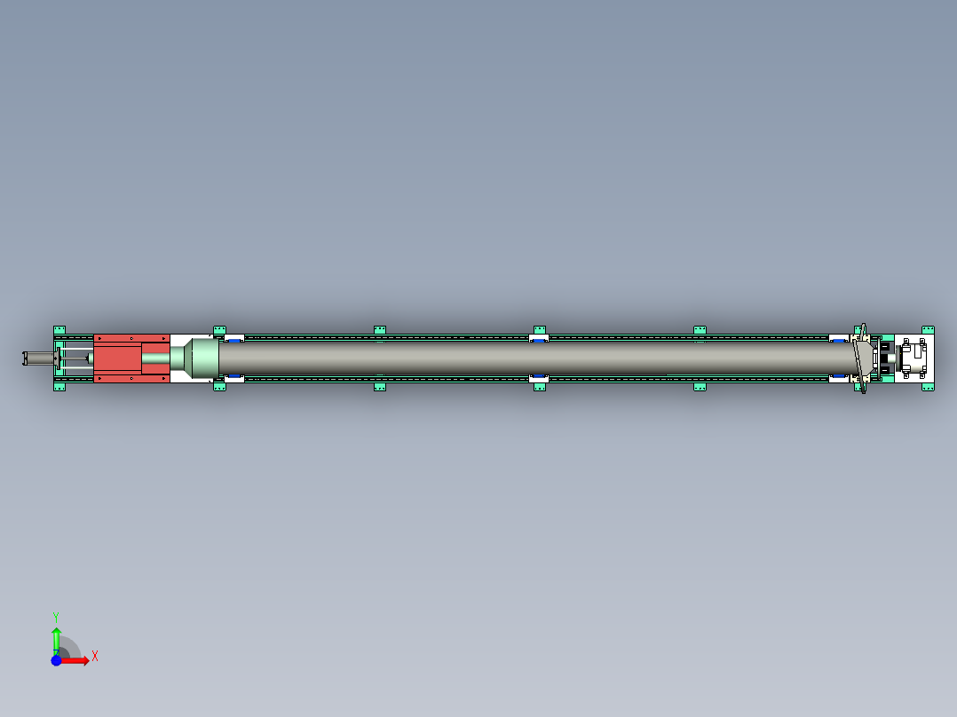 移动焊接翻转变位机前视图