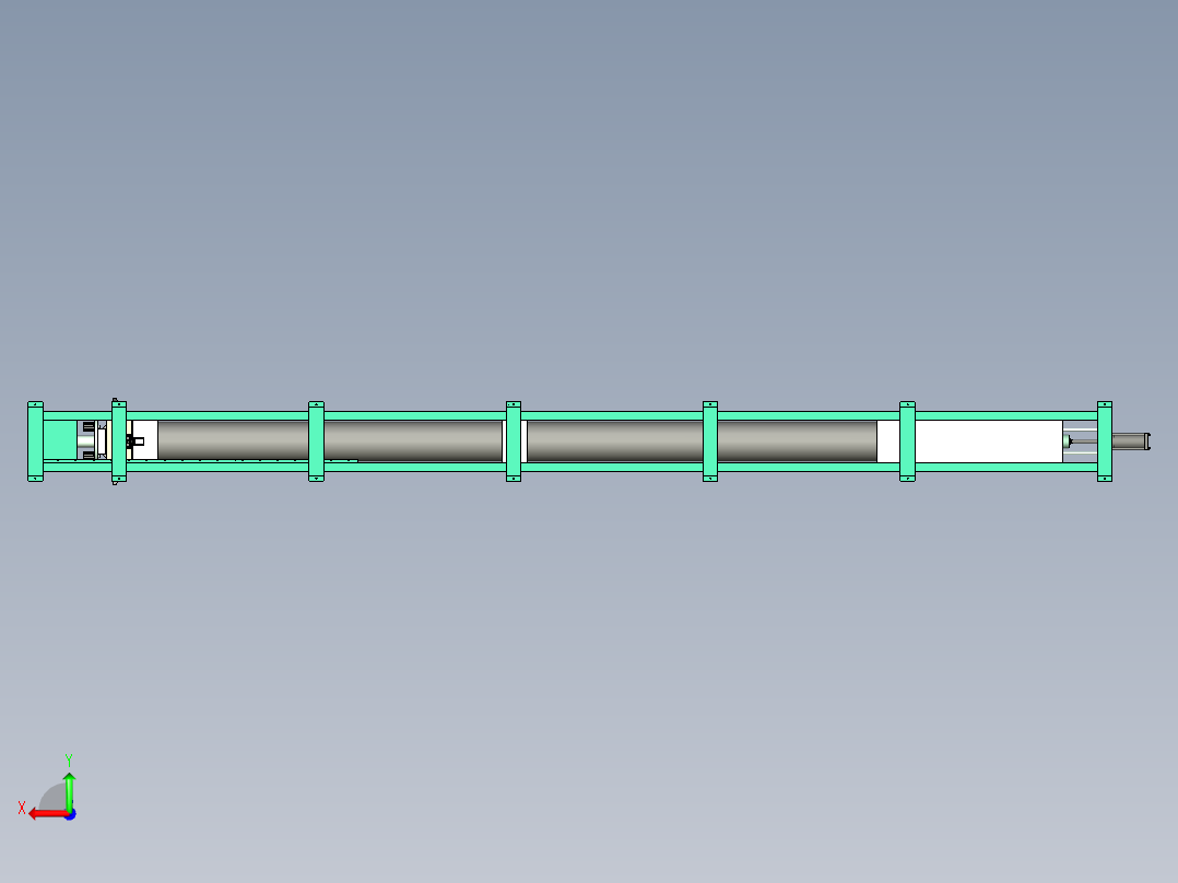 移动焊接翻转变位机后视图