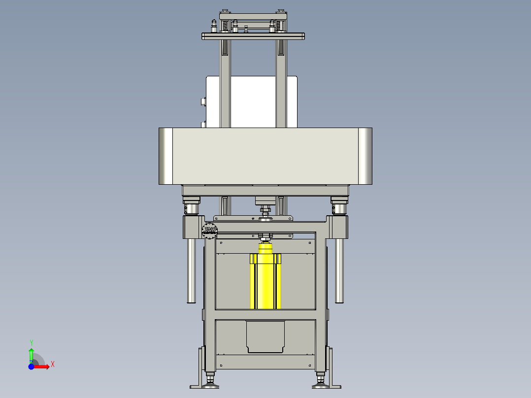 工位台式振动试验机设计前视图
