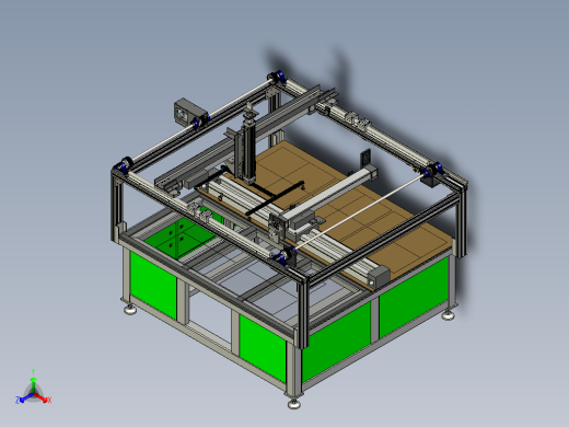 不干胶五轴自动喷胶机