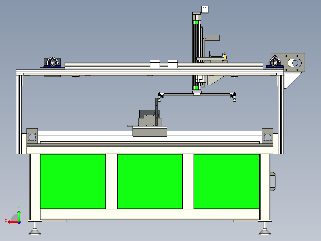 不干胶五轴自动喷胶机后视图