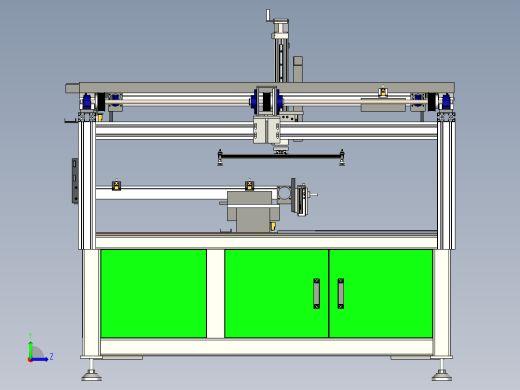 不干胶五轴自动喷胶机左视缩略图