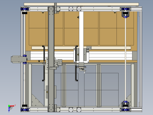 不干胶五轴自动喷胶机俯视缩略图