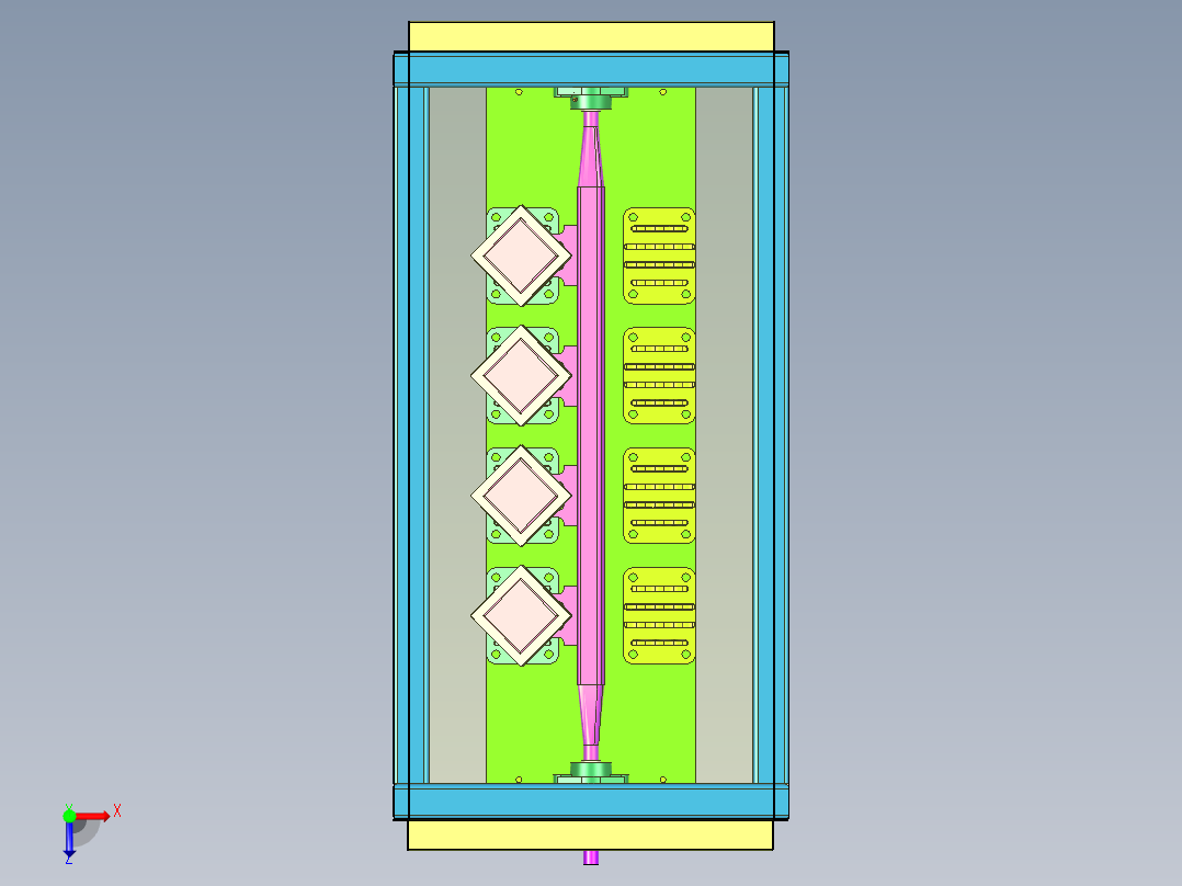 面包生产定位工装俯视图