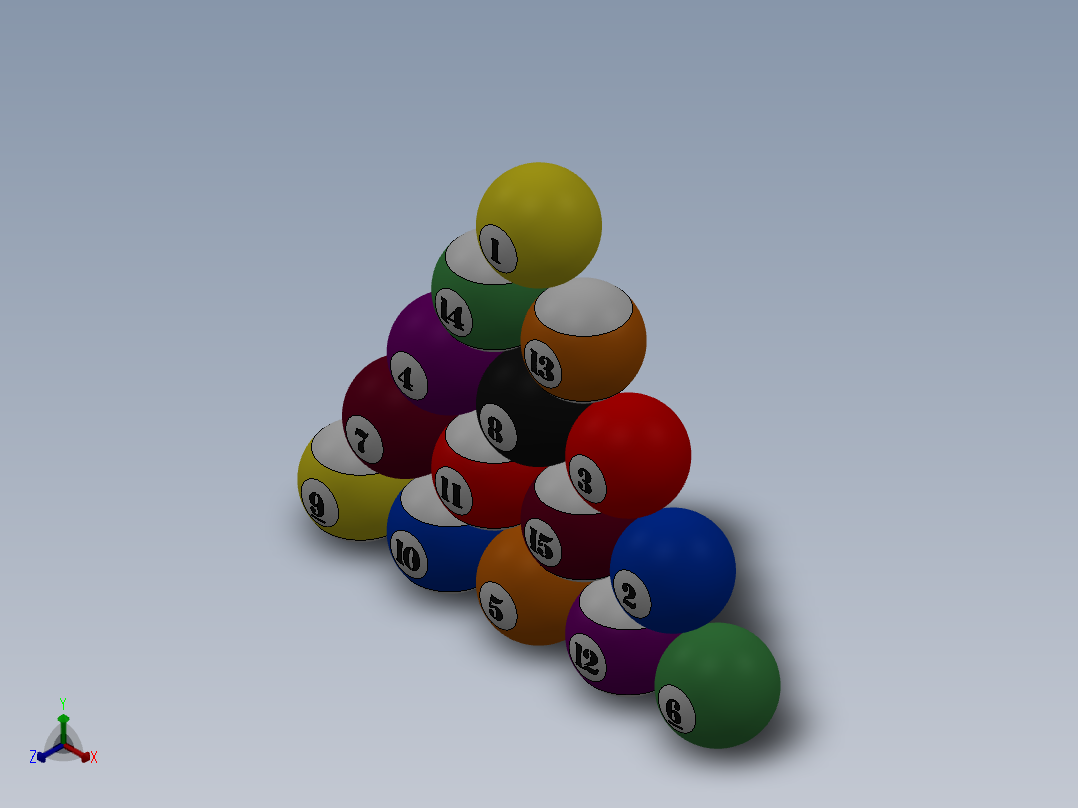 台球正等轴测图