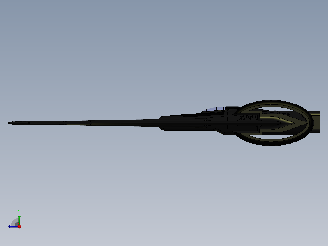 宇宙飞船(78)右视图