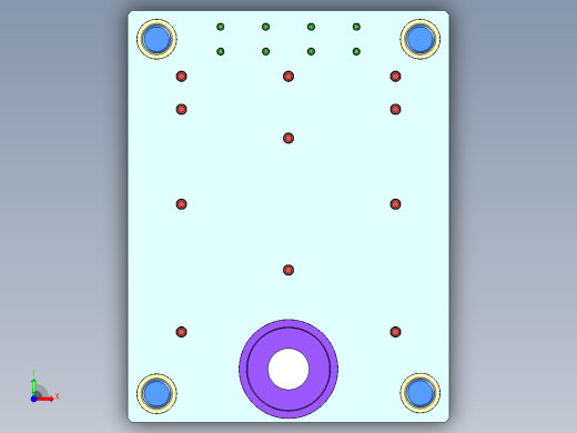 户外灯外壳模具前视缩略图
