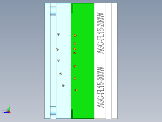 户外灯外壳模具右视缩略图