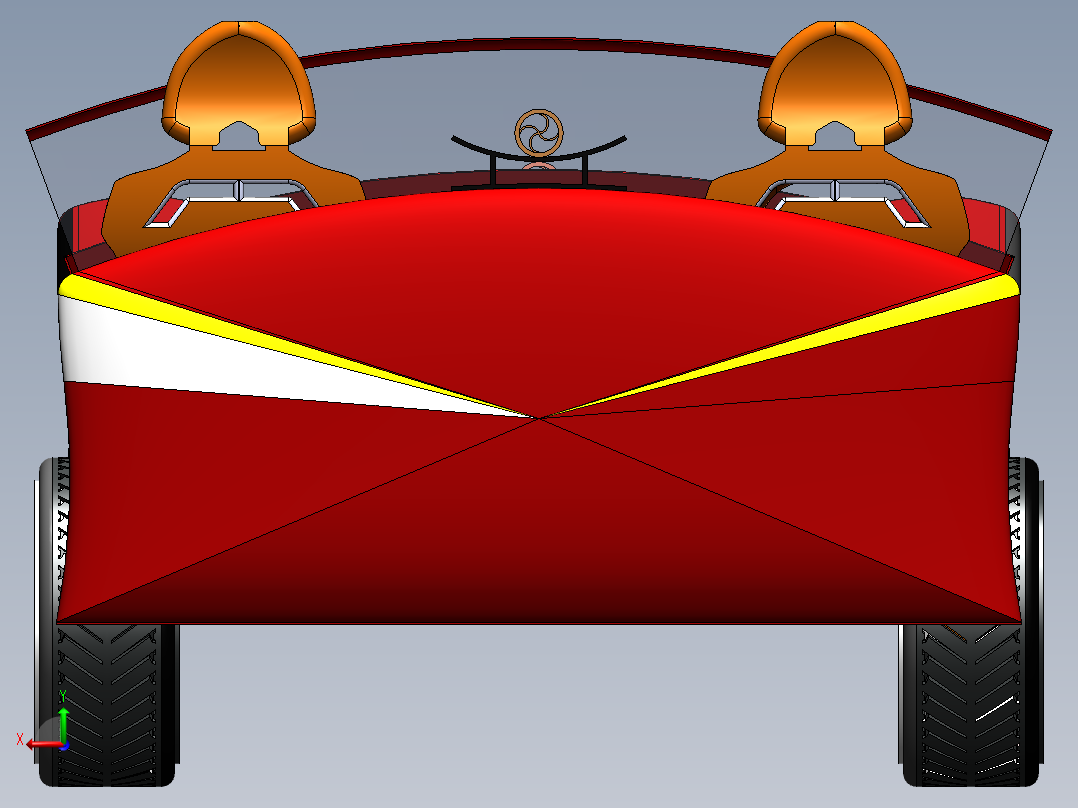 A3003988-跑车后视图