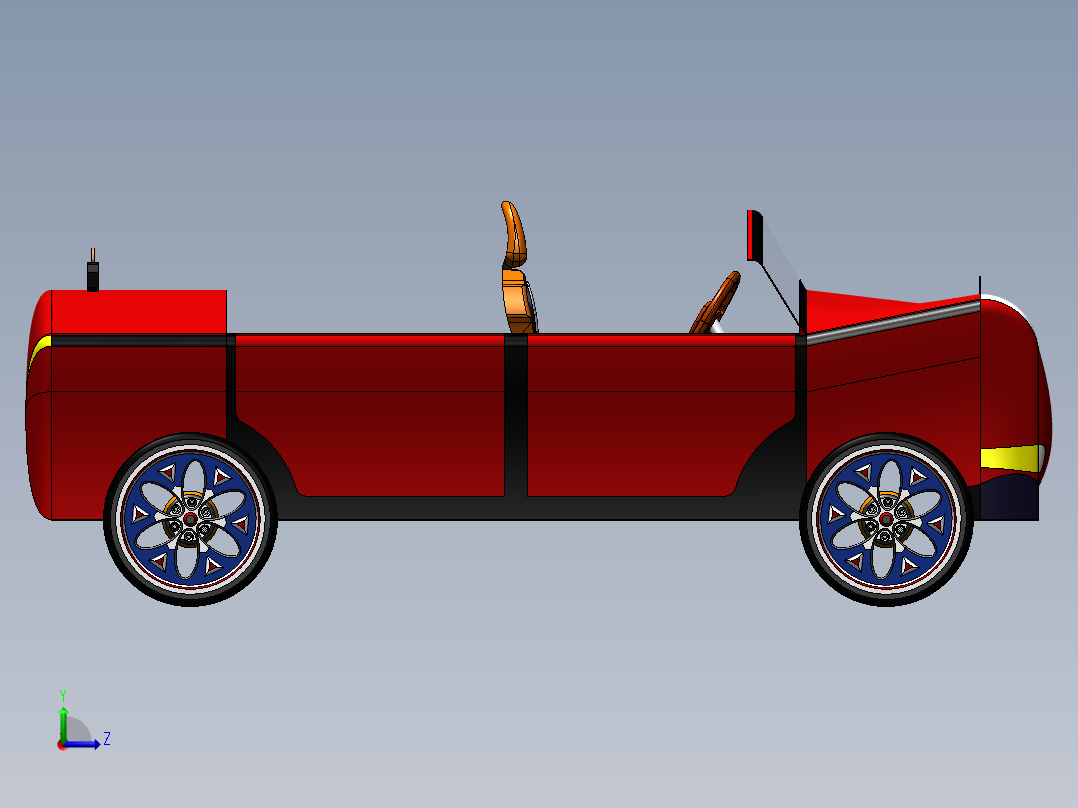 A3003988-跑车左视图