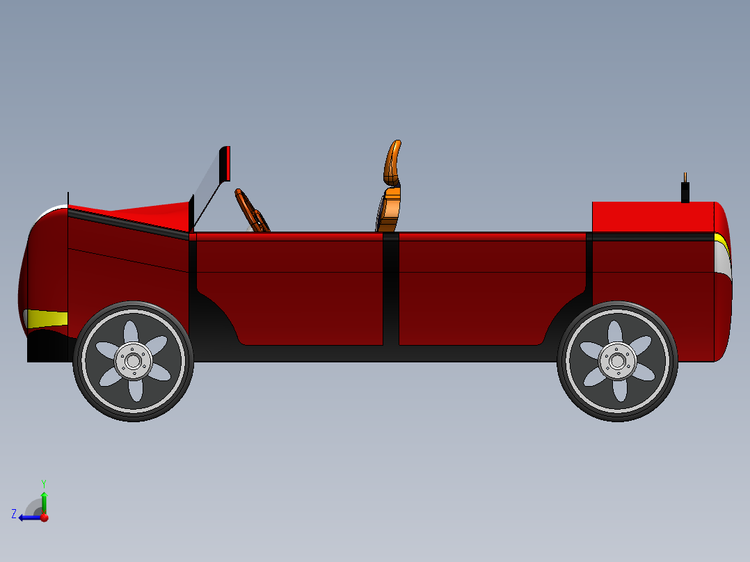 A3003988-跑车右视图