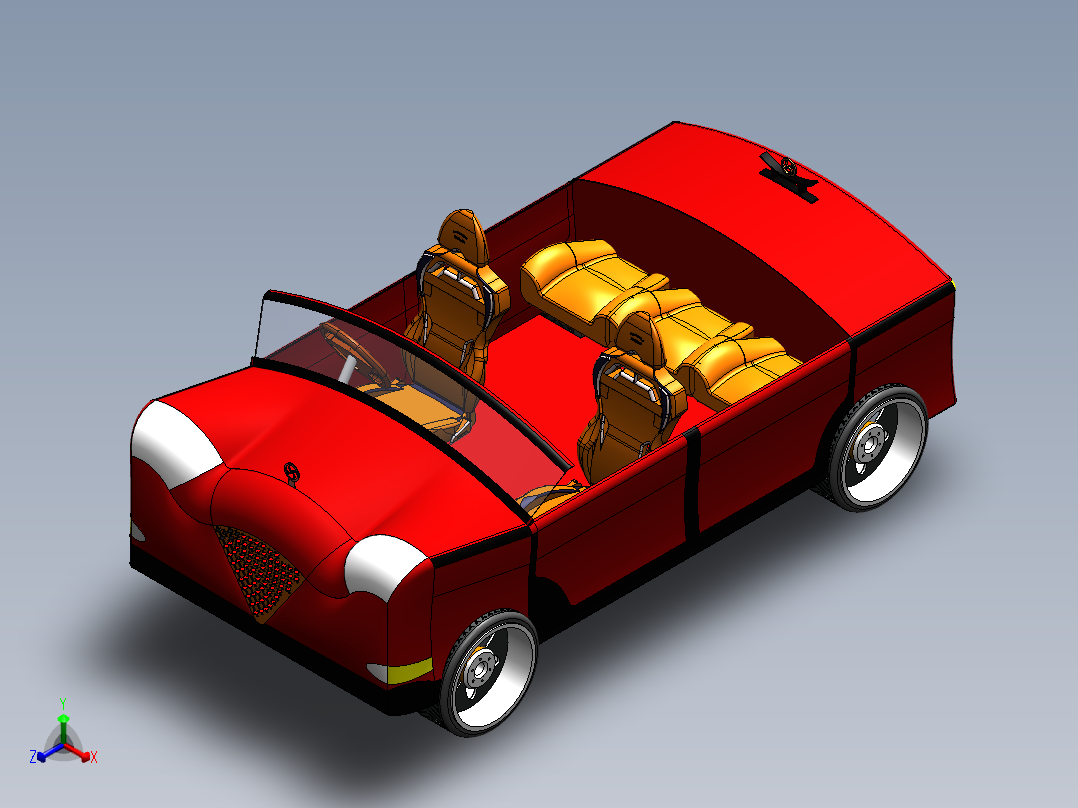 A3003988-跑车正等轴测图