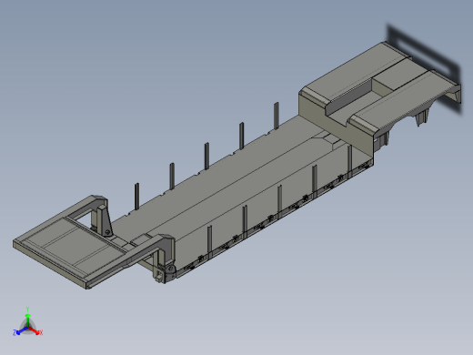 B2004288-两轴低板卡车拖车