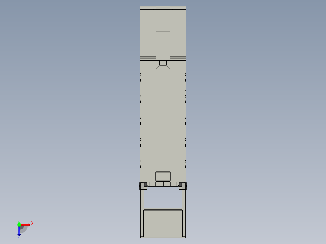 B2004288-两轴低板卡车拖车俯视图