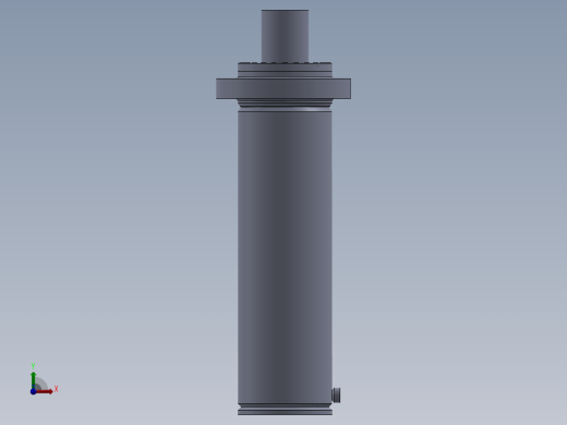 高压液压缸（带前后法兰）200x120x600毫米前视缩略图