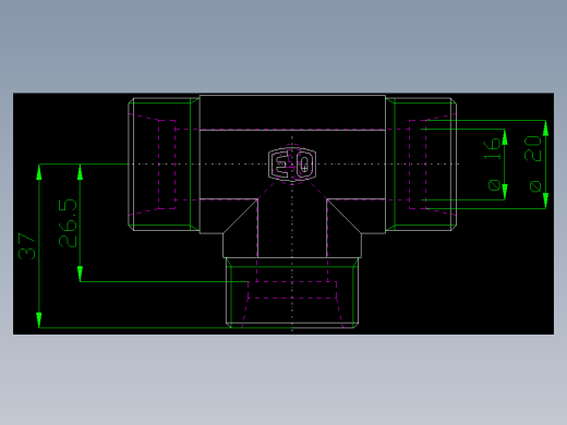 PARKER管接头EO Union tee T20S71X_front