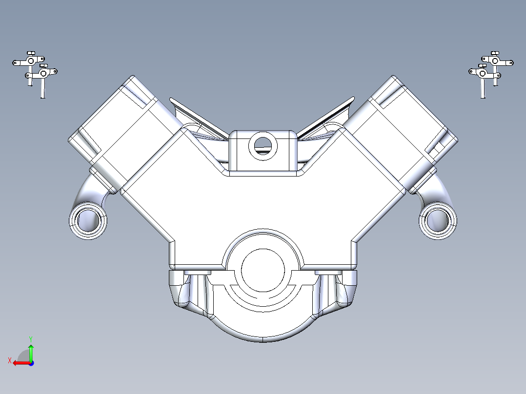 V6发动机组装【后续教程】后视图